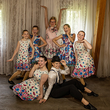 dancers posing for a photo